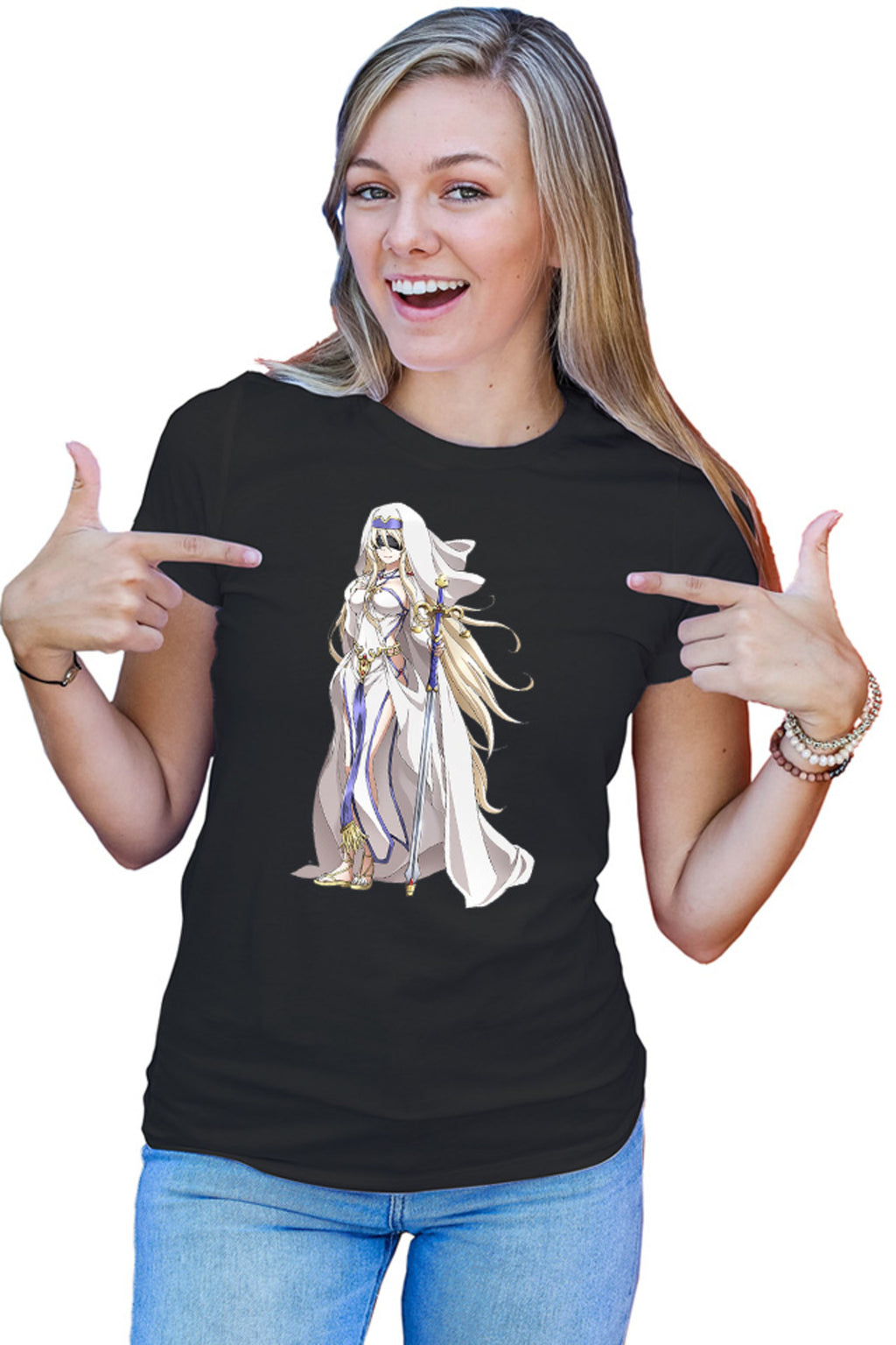 Tricou dama Goblin Slayer Onna Shinkan Church Nun Bishoujo Beautiful Mage