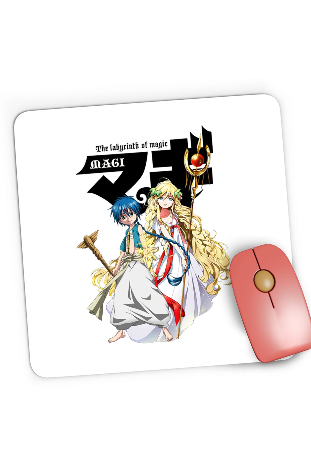 Mousepad Gaming Magi The Labyrinth of Magic Alladin Blonde Girl, 21x19 cm