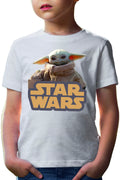 Tricou copii Star Wars Baby Yoda Cute Small Logo Power