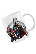 Cana Thor Avangers Hulk Iron Man Captain America Allience Heroes, alba, 330 ml