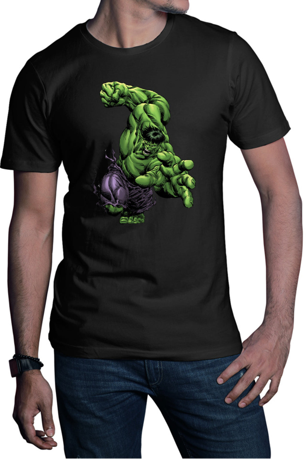 Tricou barbati Hulk Illustration Help Comic Book Animation Movie