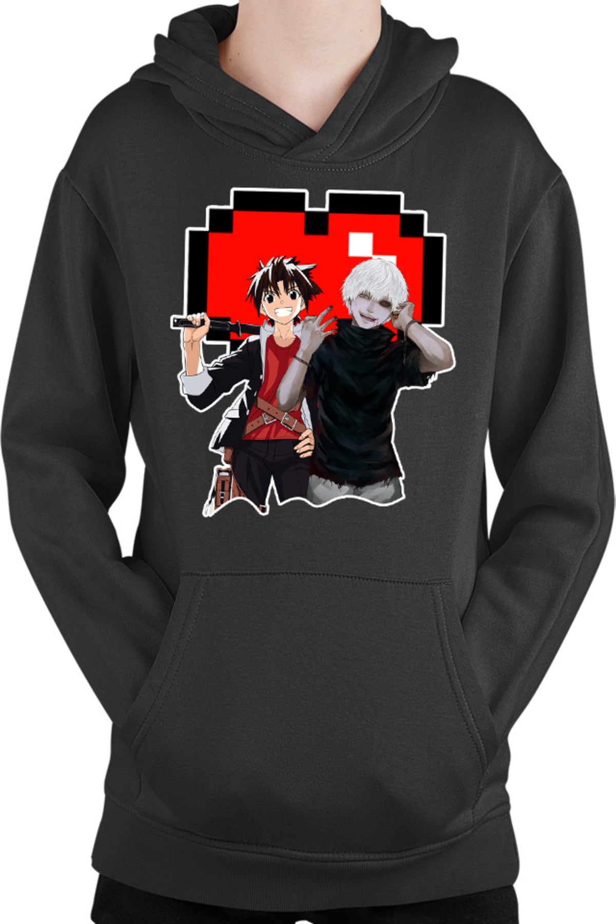 Hanorac copii UQ Holder Touta Kaneki Tokyo Ghoul Vampire Minecraft