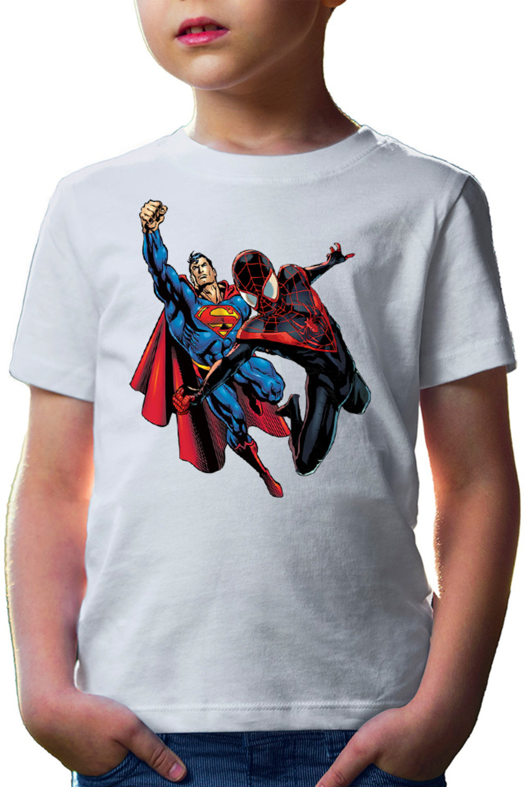 Tricou copii Spiderman Superman Mission Venom