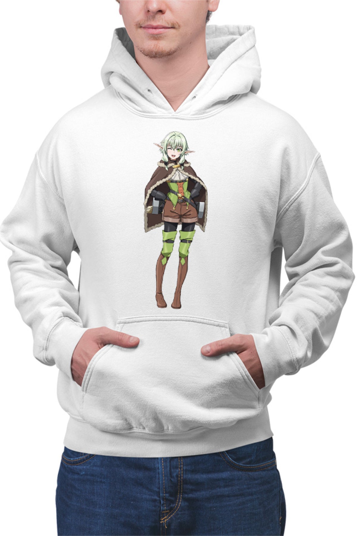 Hanorac barbati Goblin Slayer Elf Forest Helper Magic Healer Fantasy Anime