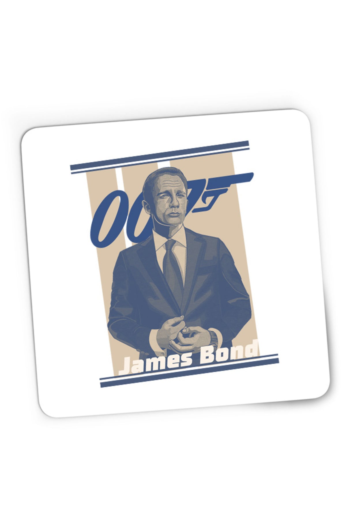 Mousepad Gaming James Bond Sean Connery No Time to Die Illustration, 21x19 cm