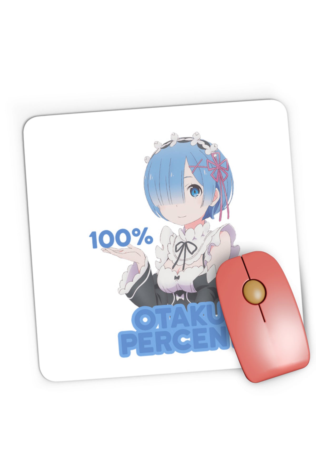 Mousepad Gaming Re Zero REM Otaku Percentage Maiden Kawaii Technics, 21x19 cm