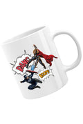 Cana Thor Captain America Fight Shield Hammer Comics Balloons, alba, 330 ml