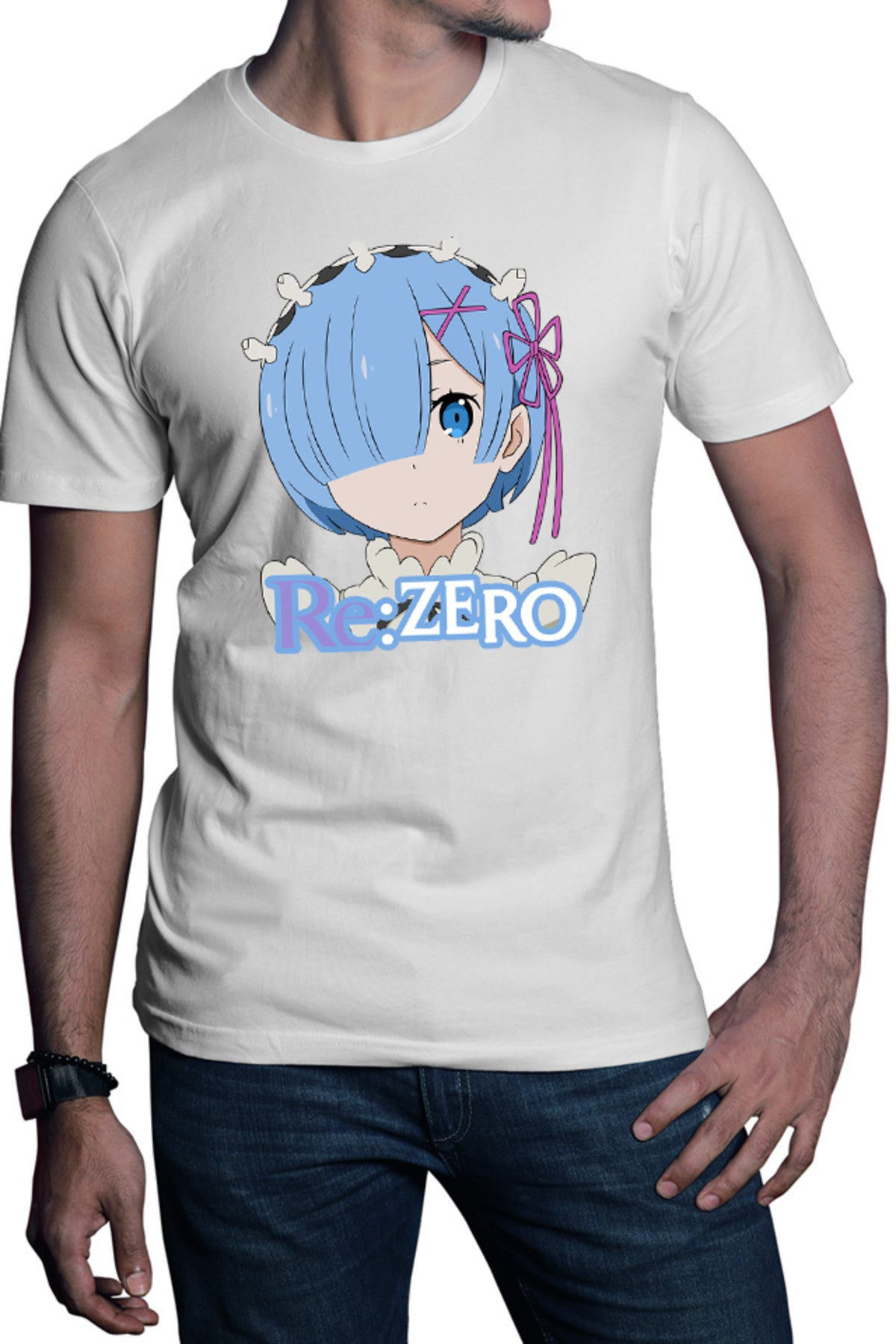 Tricou barbati Re Zero REM Maiden Light Novel Manga Cosplay