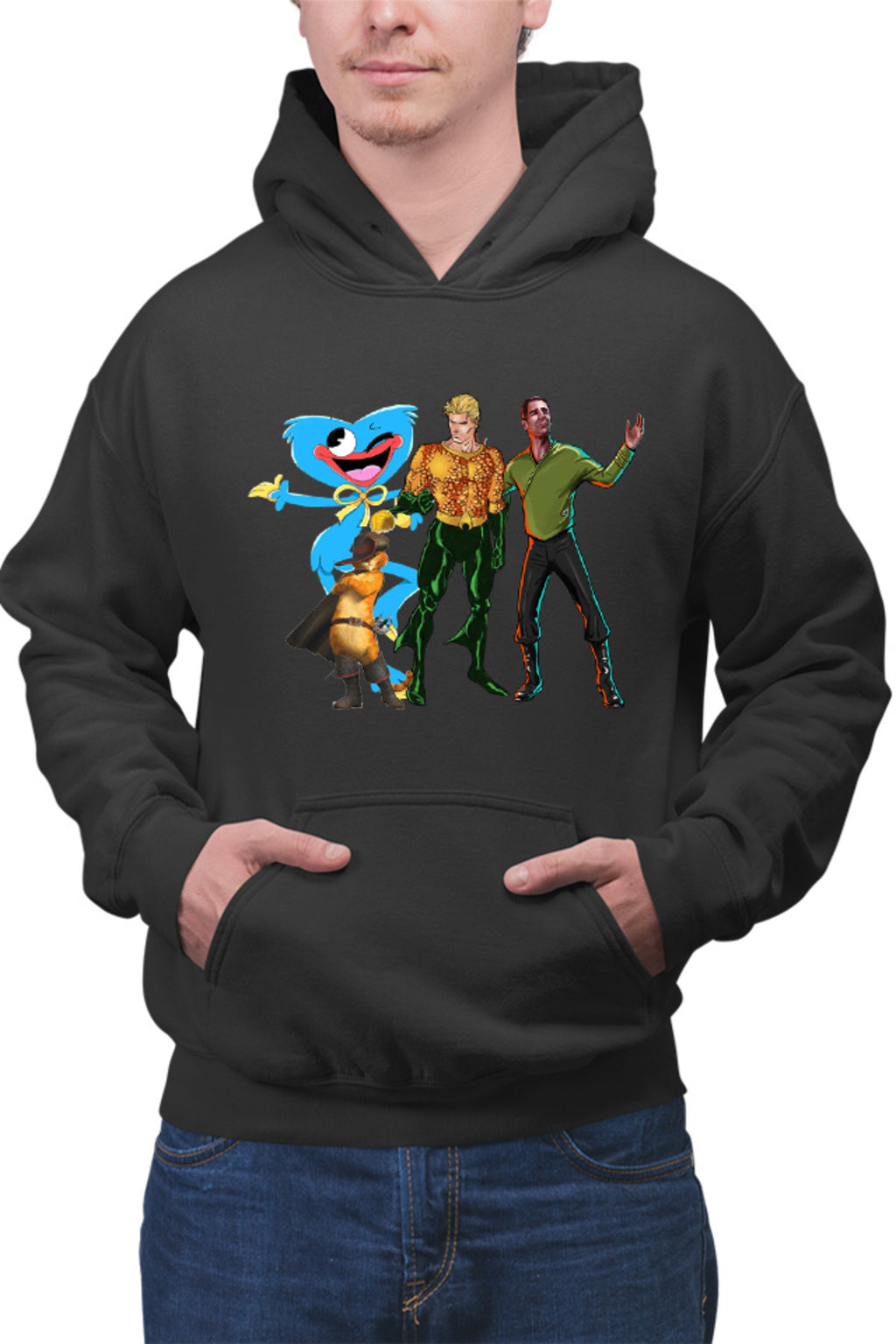 Hanorac barbati Aquaman Huggy Wuggy Puss in the Boots Shrek Star Trek Crew