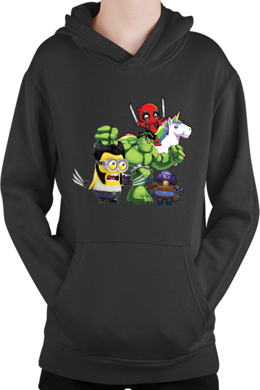 Hanorac copii Wolverine Minions Hulk Brawl Stars Deadpool