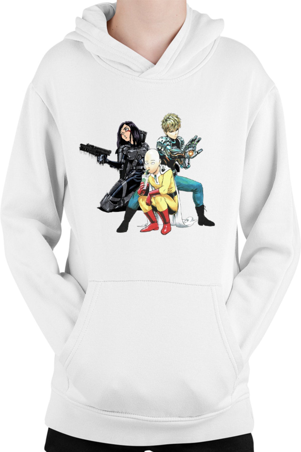 Hanorac copii Battle Angel Alita Gally Saitama Genos Trio Fight