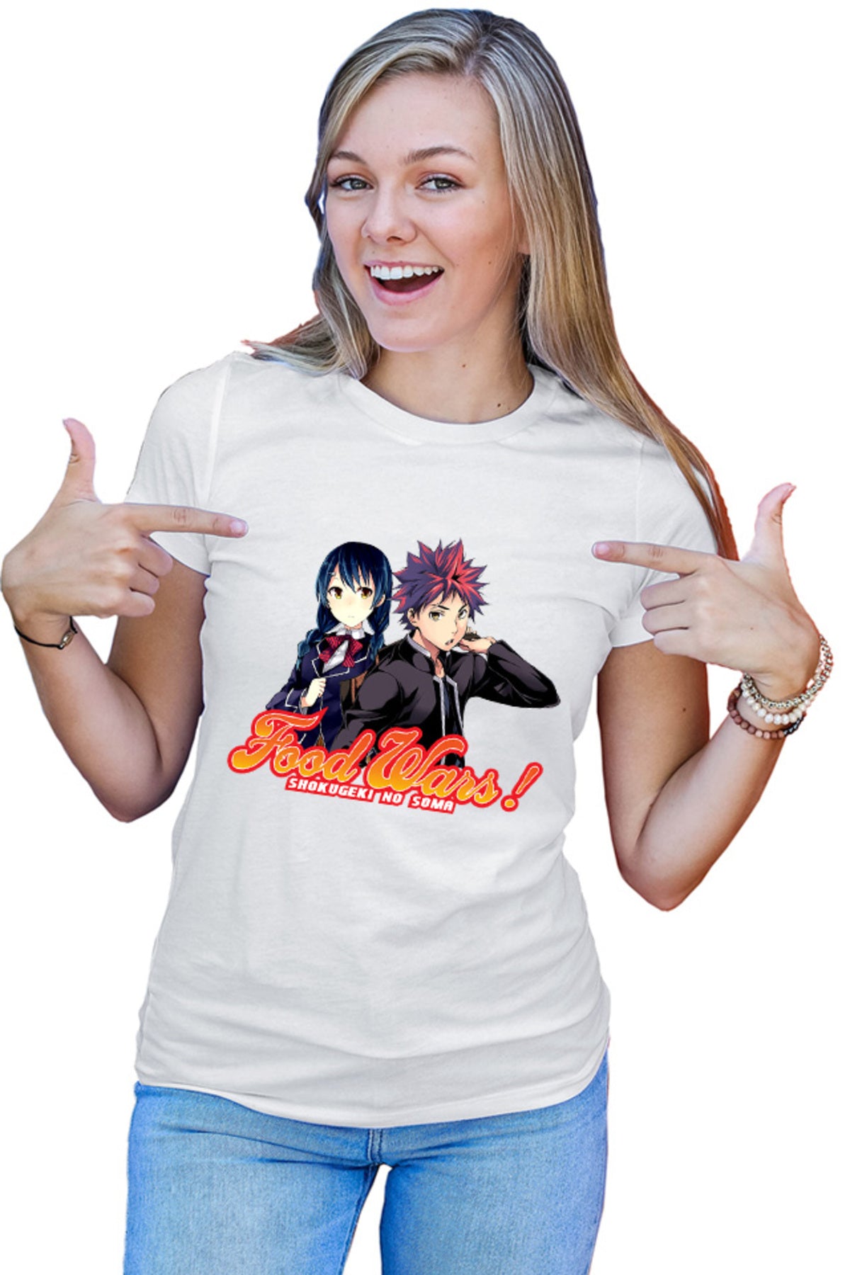 Tricou dama Food Wars Souma Megumi School Competition