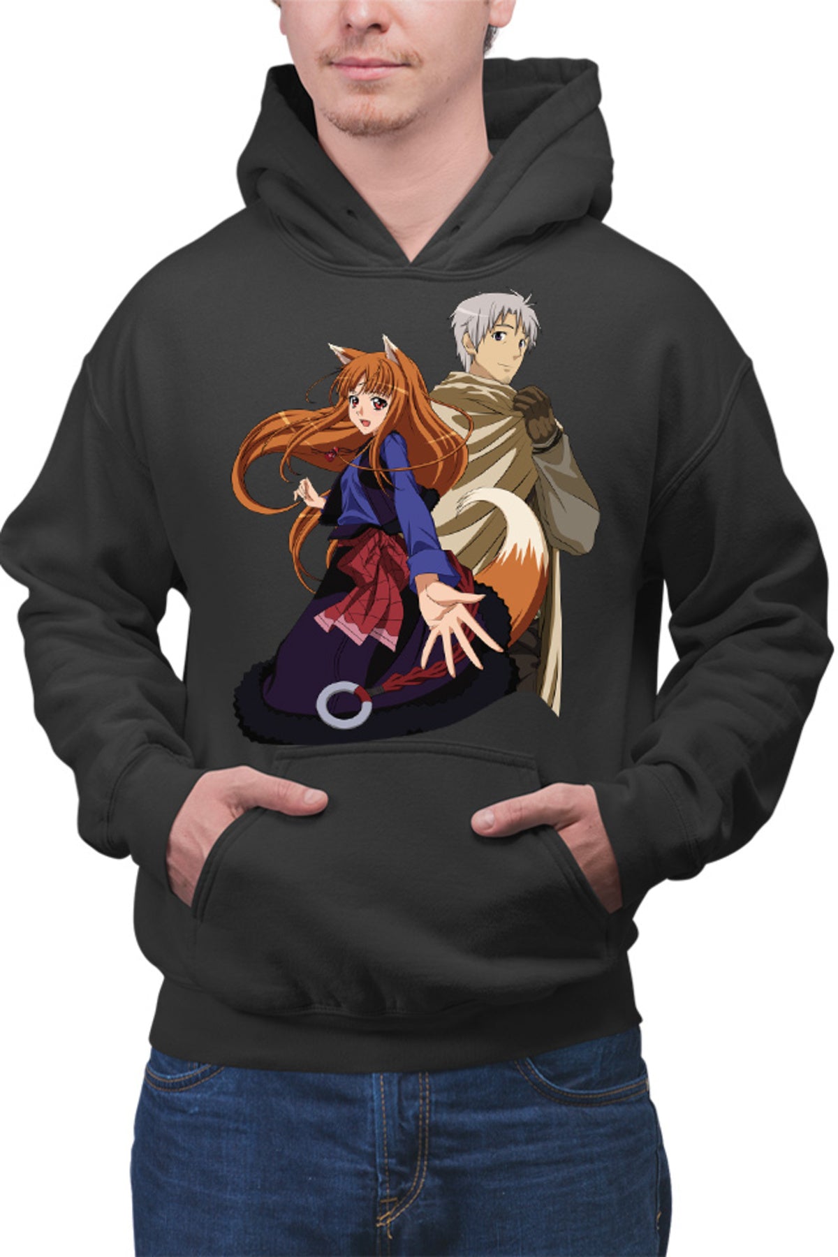 Hanorac barbati Spice And Wolf Holo Valentines Day Anime