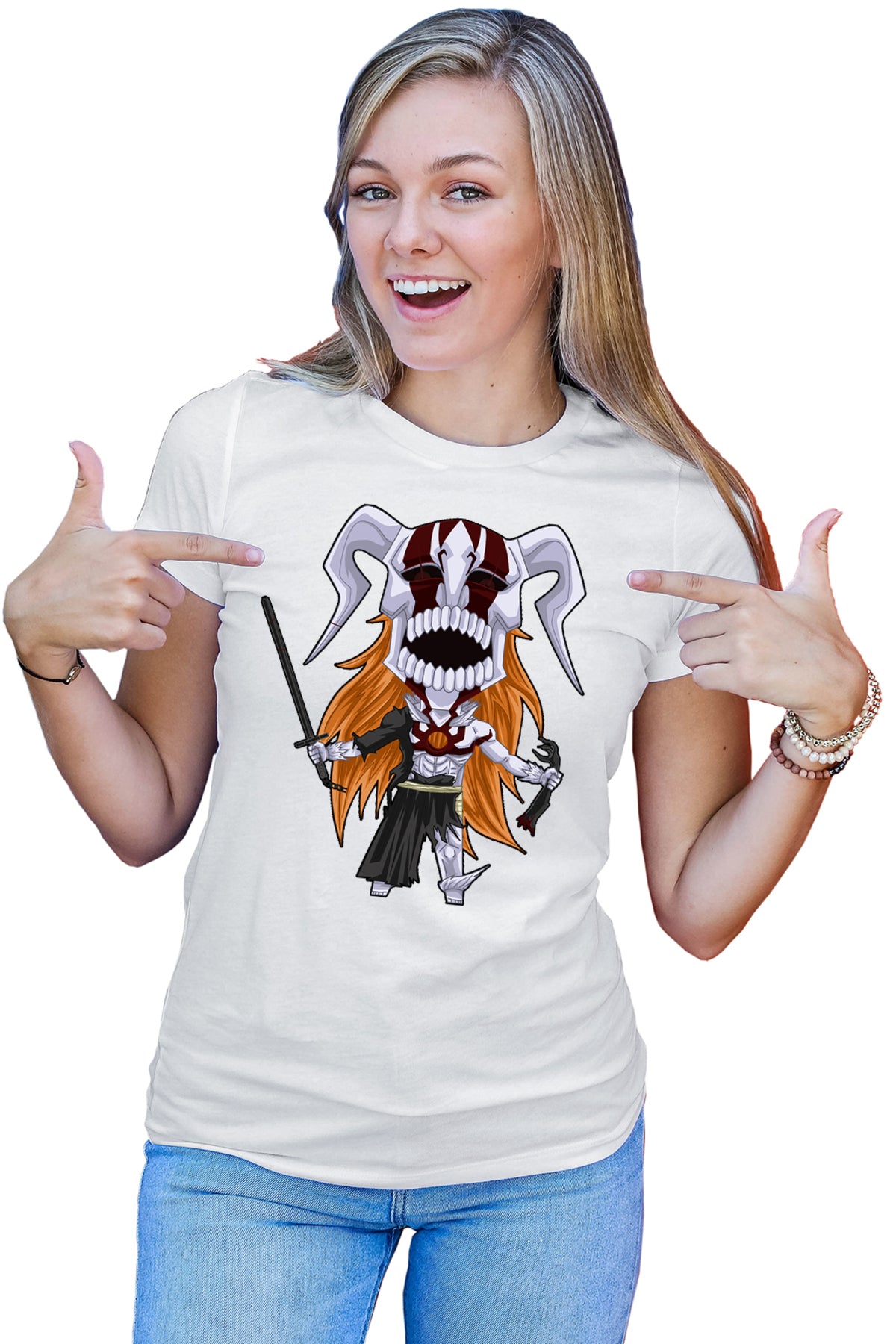 Tricou dama Bleach Anime Monster Meme Fox Manga