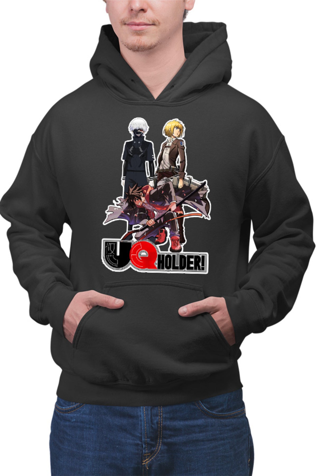 Hanorac barbati UQ Holder Touta Demon Samurai Sword Soul Anime Otaku