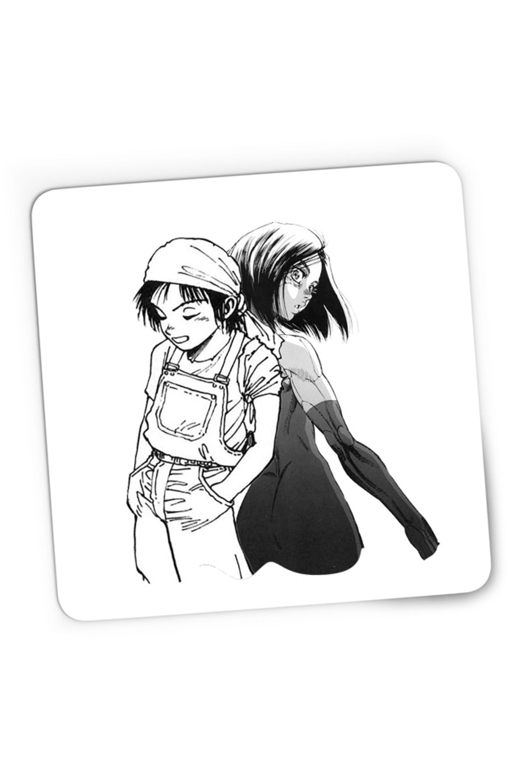 Mousepad Gaming Battle Angel Alita Gally Yugo Couple Animeeater, 21x19 cm