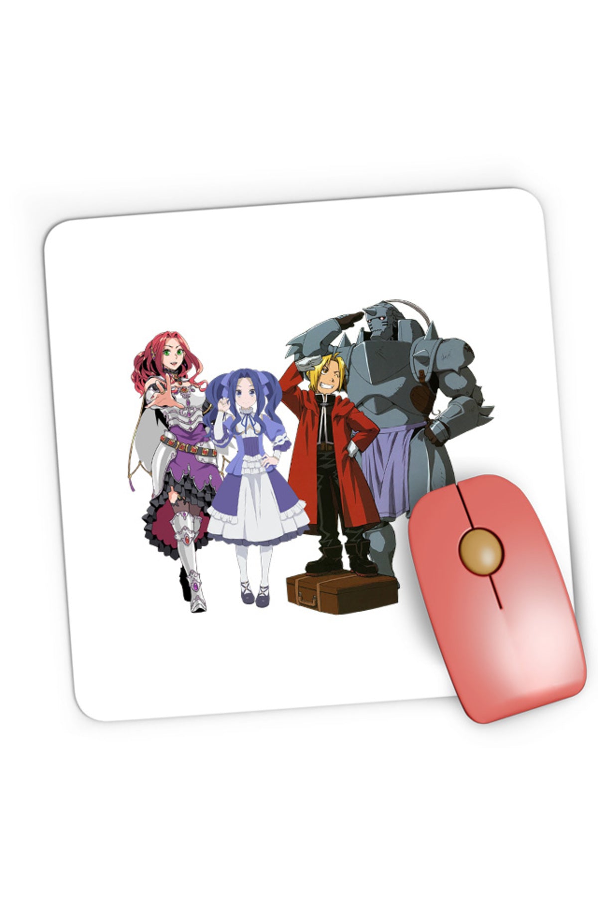 Mousepad Gaming Rising of the Shield Hero Malty Melty Sisters Elric Brothers Full Metal, 21x19 cm