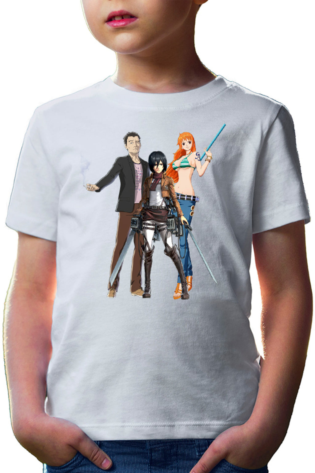 Tricou copii Ajin Ogura Ikuya AOT Mikasa One Piece