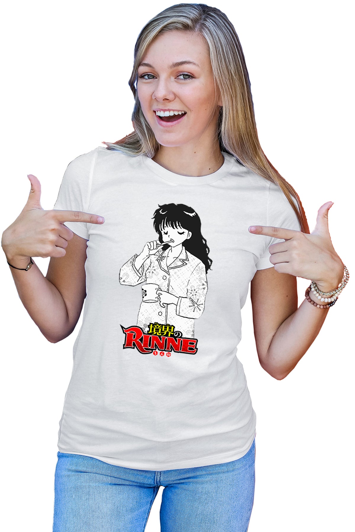 Tricou dama Rin-ne Sakura Morning Logo Sabato