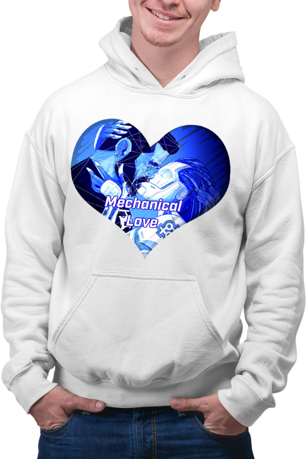 Hanorac barbati NFT XOXO Heart Robot Cyber Human Artificial