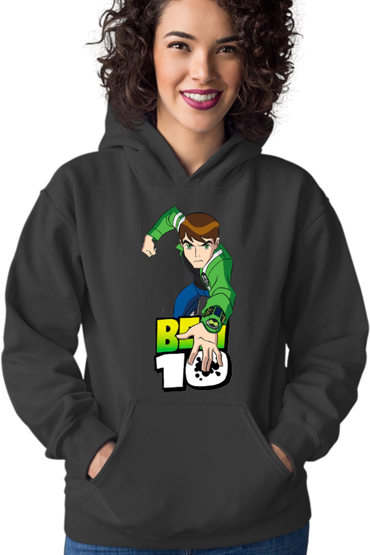 Hanorac dama Ben 10 Logo Comedy Action Sci-fi Monsters Fight