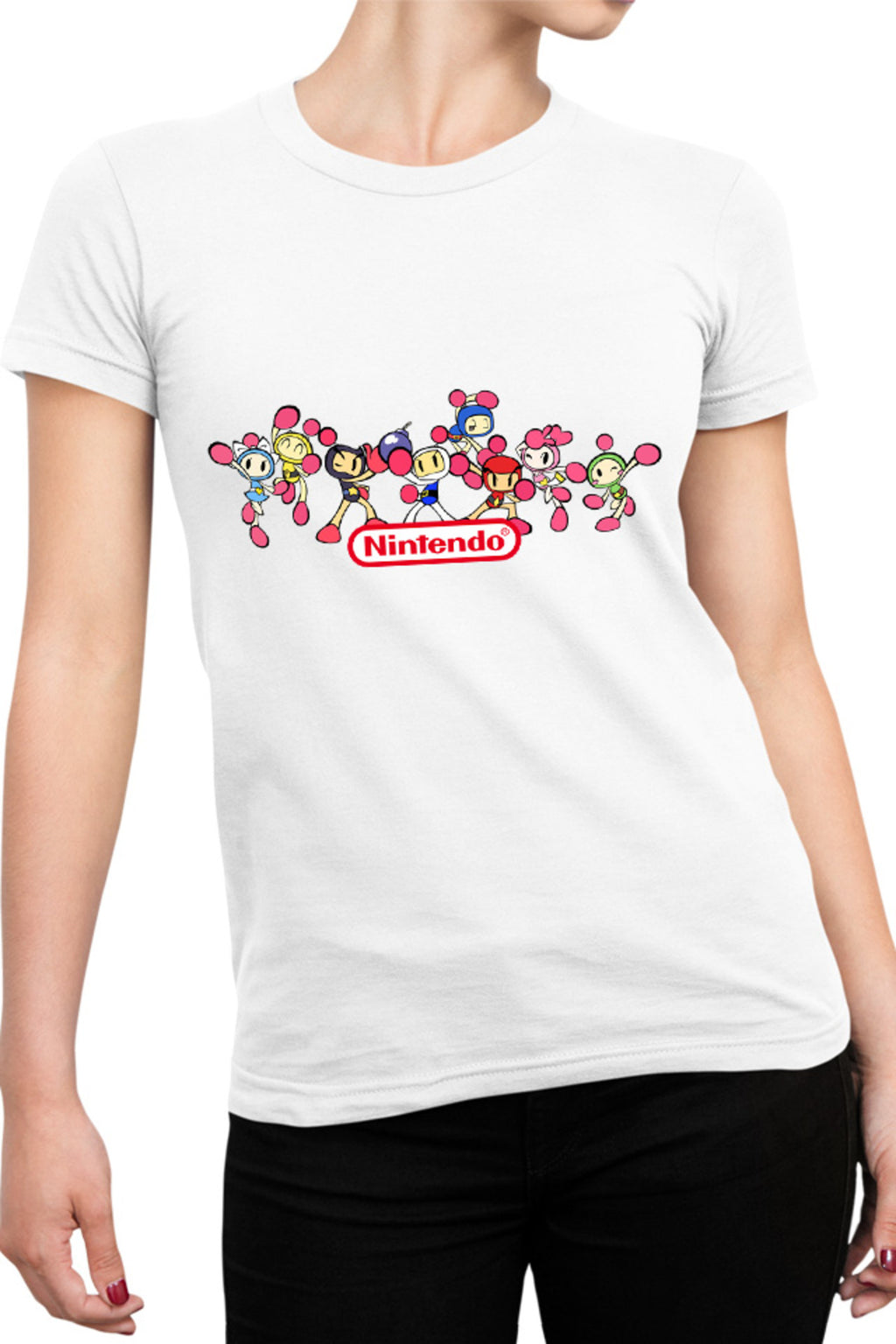 Tricou dama Bomberman All Team Console Game