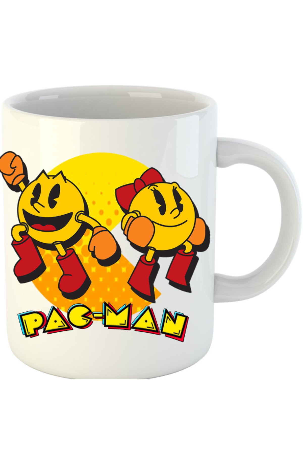 Cana Pac Man Woman Logo Eat Game, alba, 330 ml