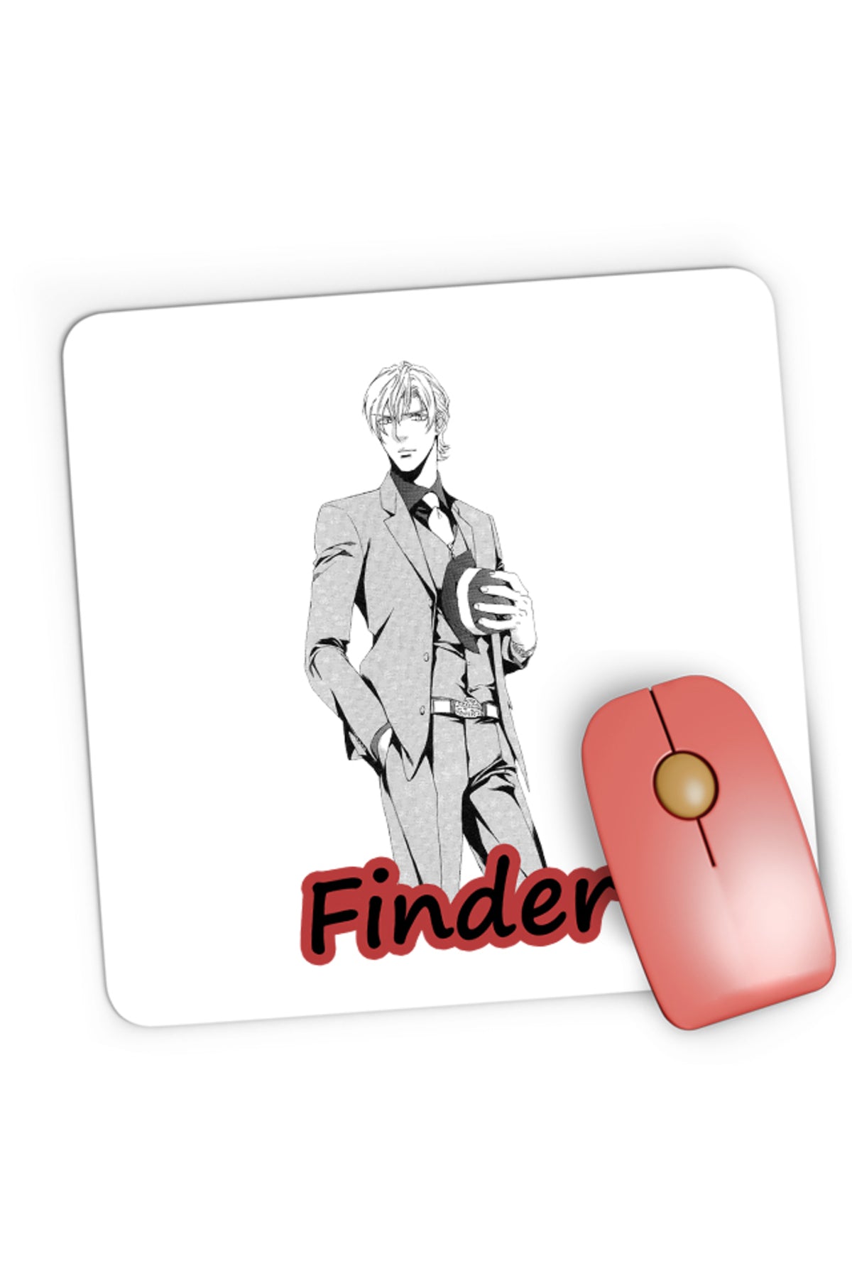 Mousepad Gaming Finder Asami Maxim Hat Shounen Anime Gay Moe, 21x19 cm