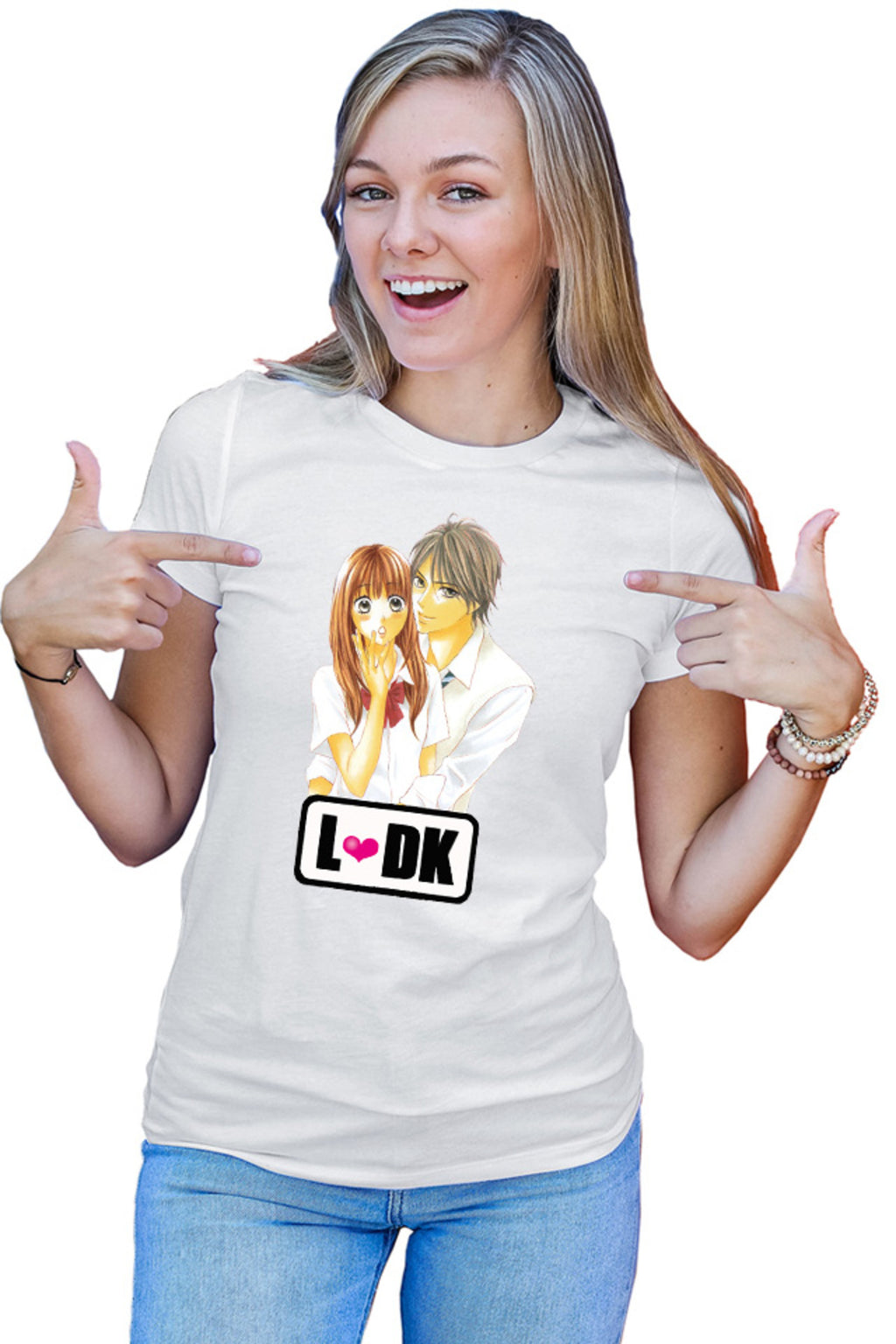 Tricou dama LDK Nishimori Shuusei Love Heart School