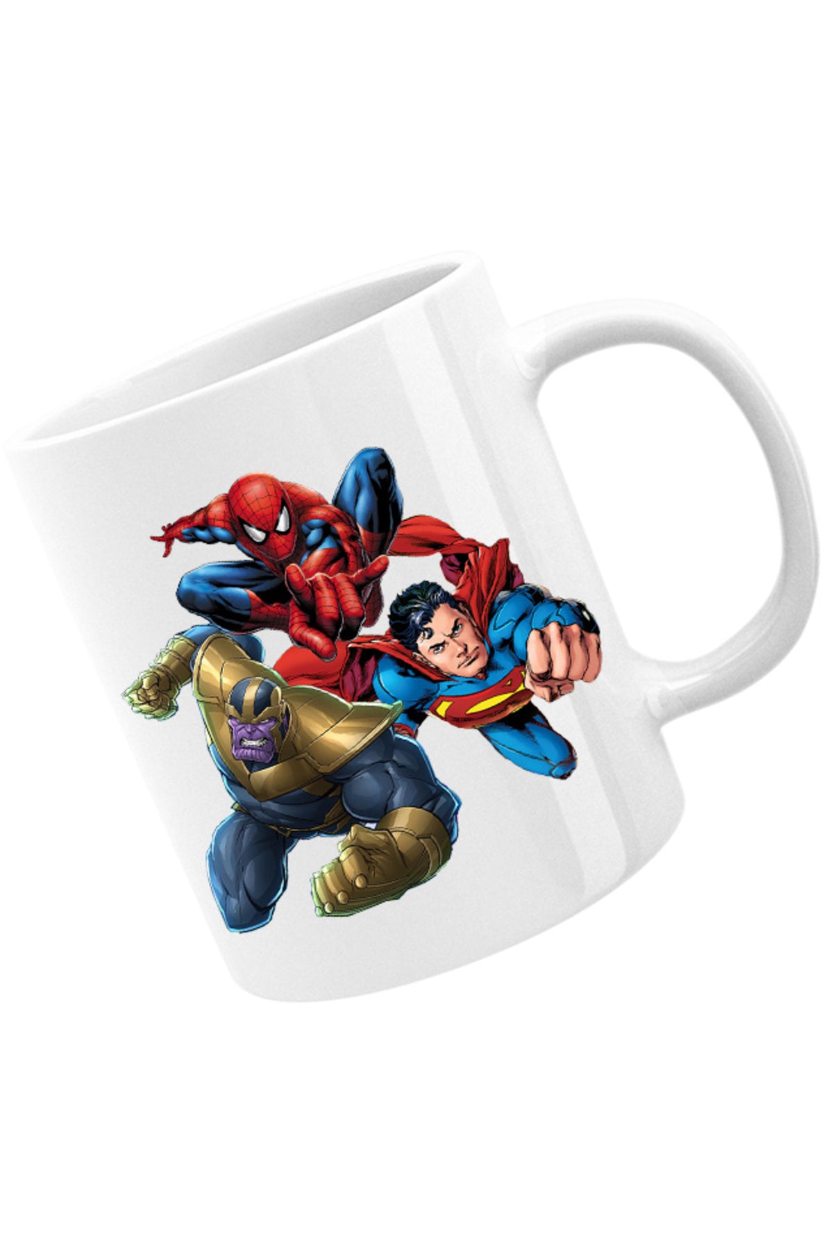 Cana Thanos Superman Spiderman Hero Gems Avangers, alba, 330 ml