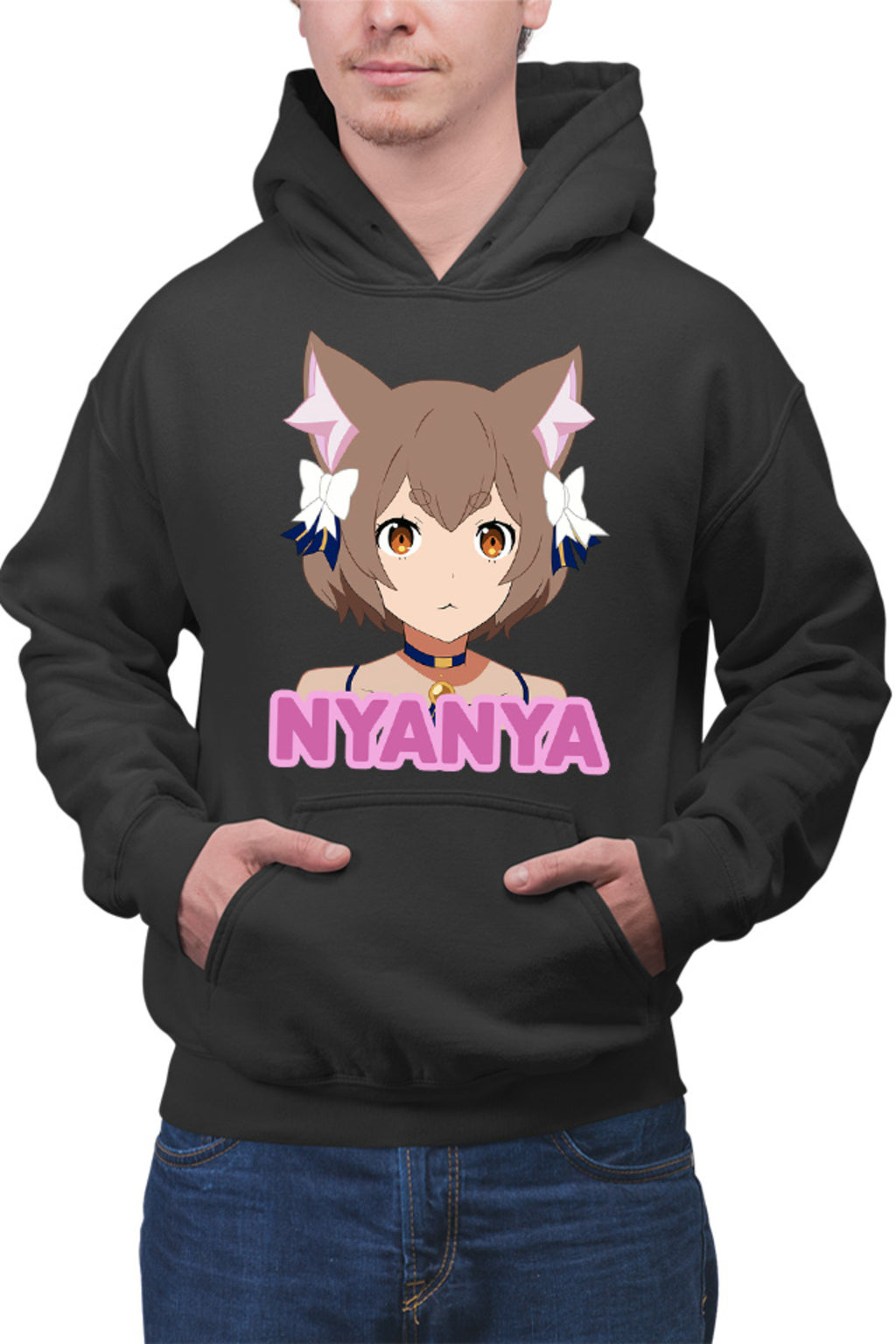 Hanorac barbati Re Zero Felix Cat Nya Kawaii Magic Youtube