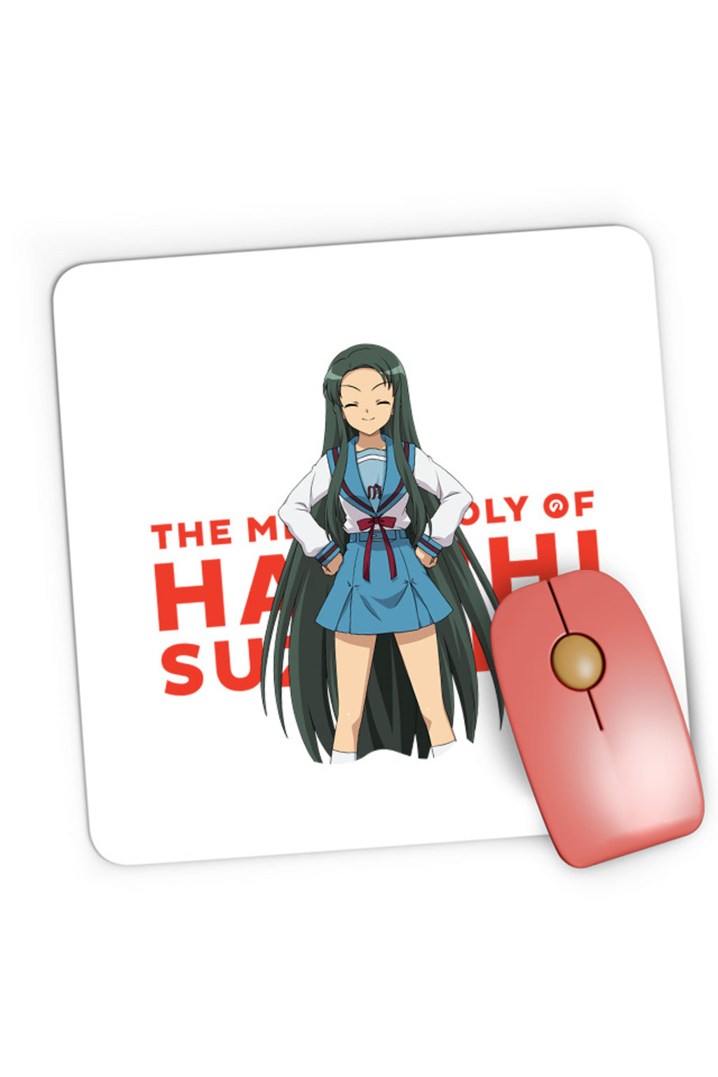 Mousepad Gaming Haruhi Suzumiya Tsuruya Light Novel Slice of Life Duplo, 21x19 cm