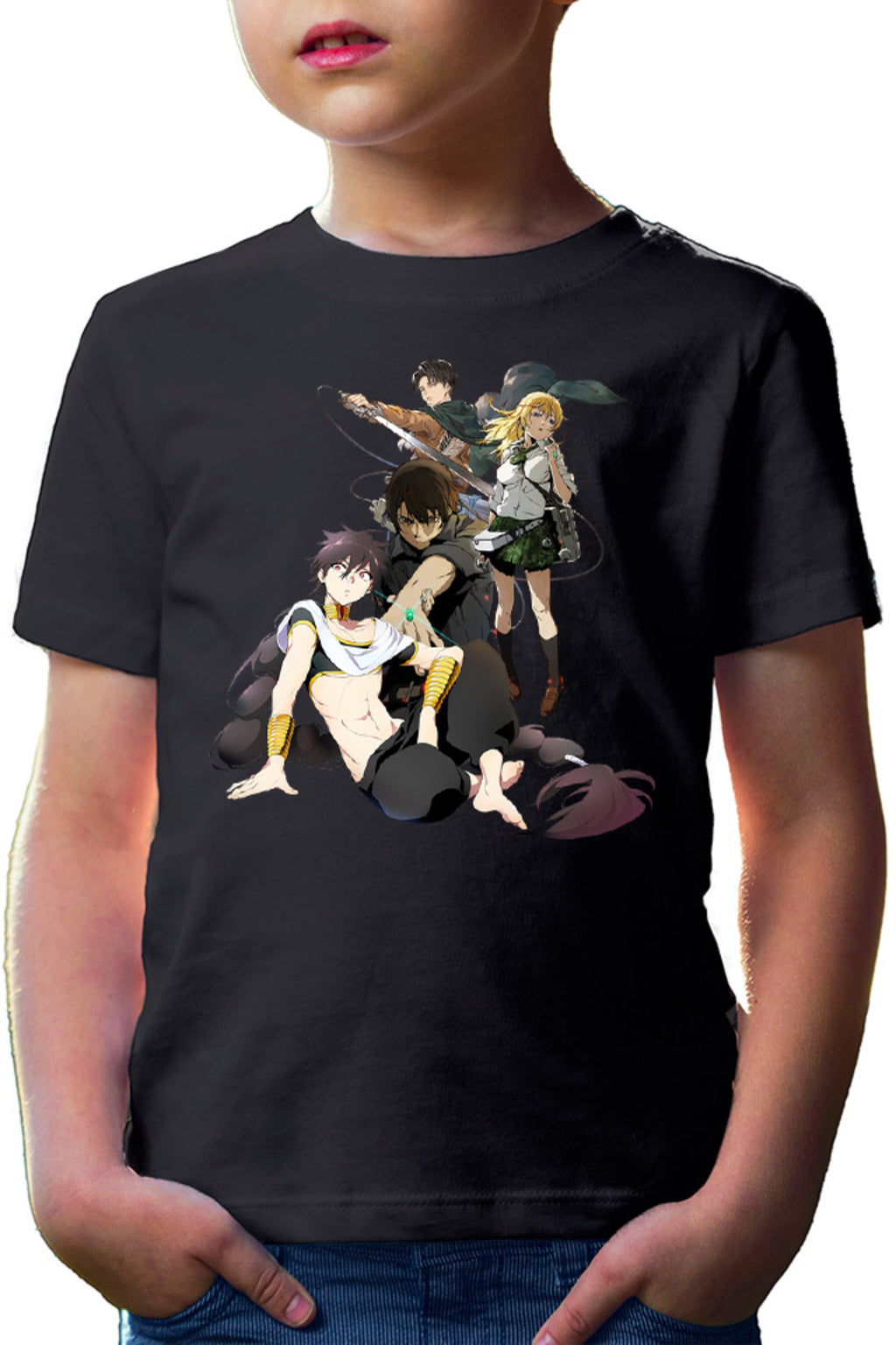Tricou copii Btooom! Ryouta Himiko Magi Judal AOT Levi Magic Fantasy