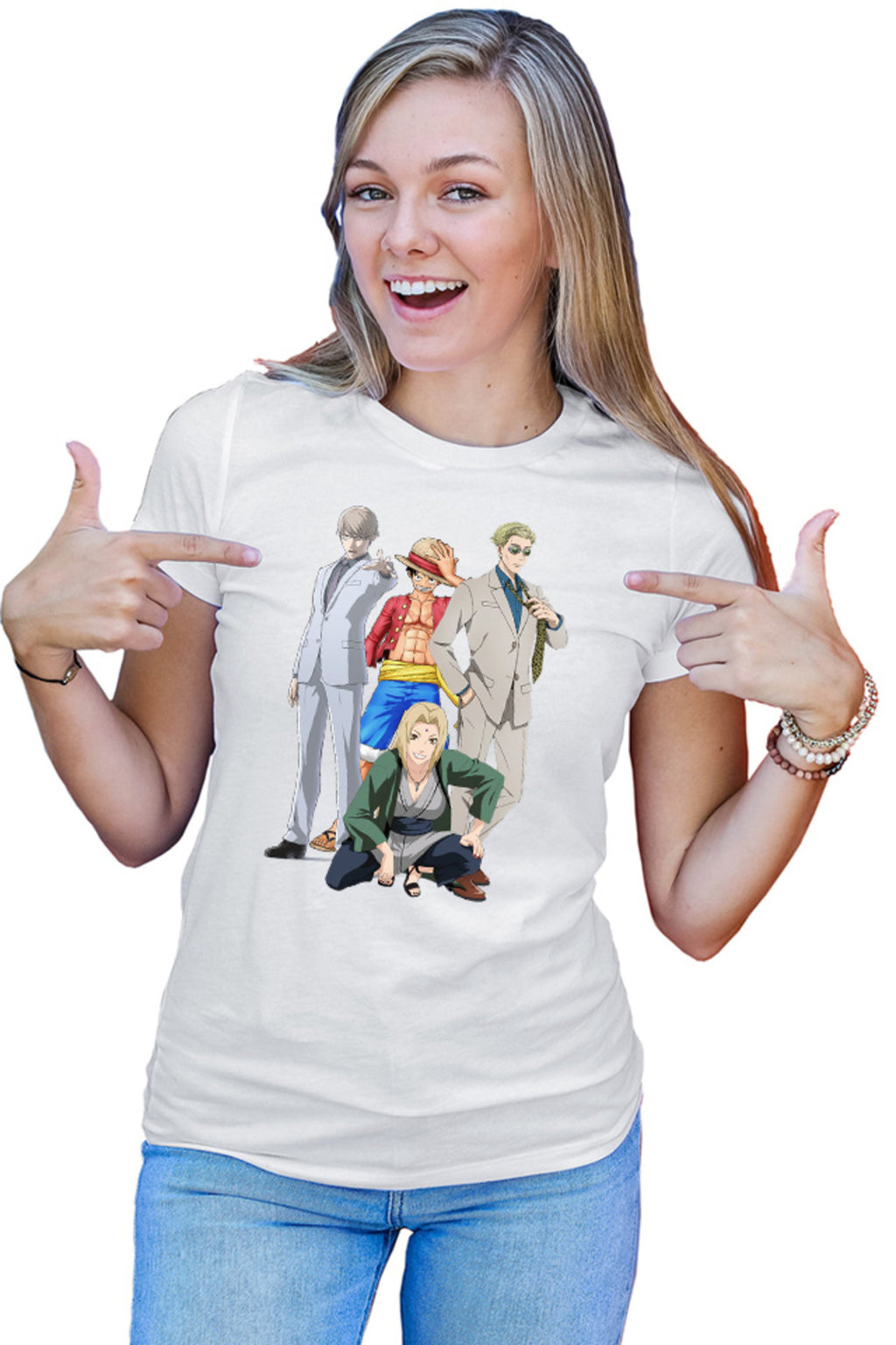 Tricou dama Ajin Tosaki Naruto One Piece Luffy Jujutsu Kaisen