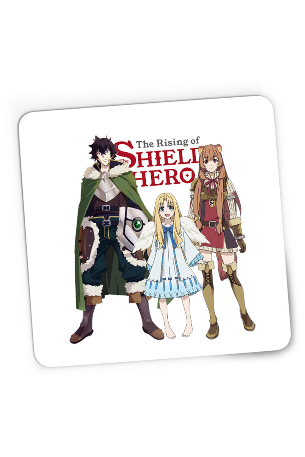 Mousepad Gaming Rising of the Shield Hero Naofumi Filo Raphtalia Trio Bird Aneko, 21x19 cm