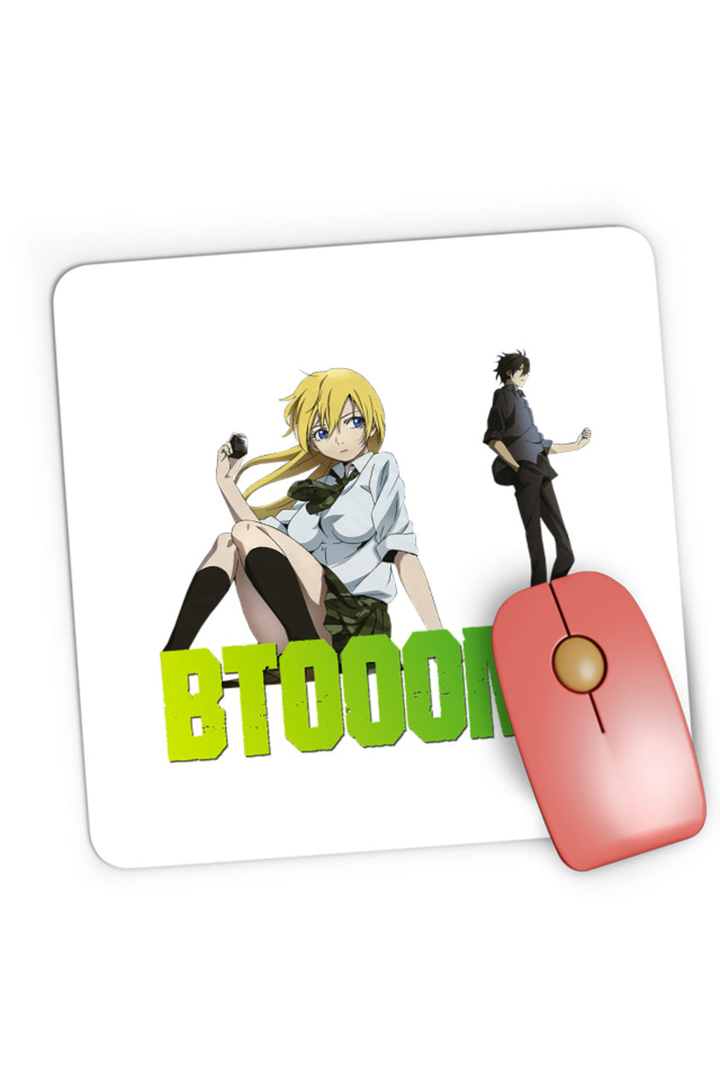 Mousepad Gaming Btooom! Sakamoto Psichological Anime Shounen Manga Cosplay, 21x19 cm