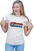 Tricou dama Captain America Logo Marvel Super Powers Hero Kids