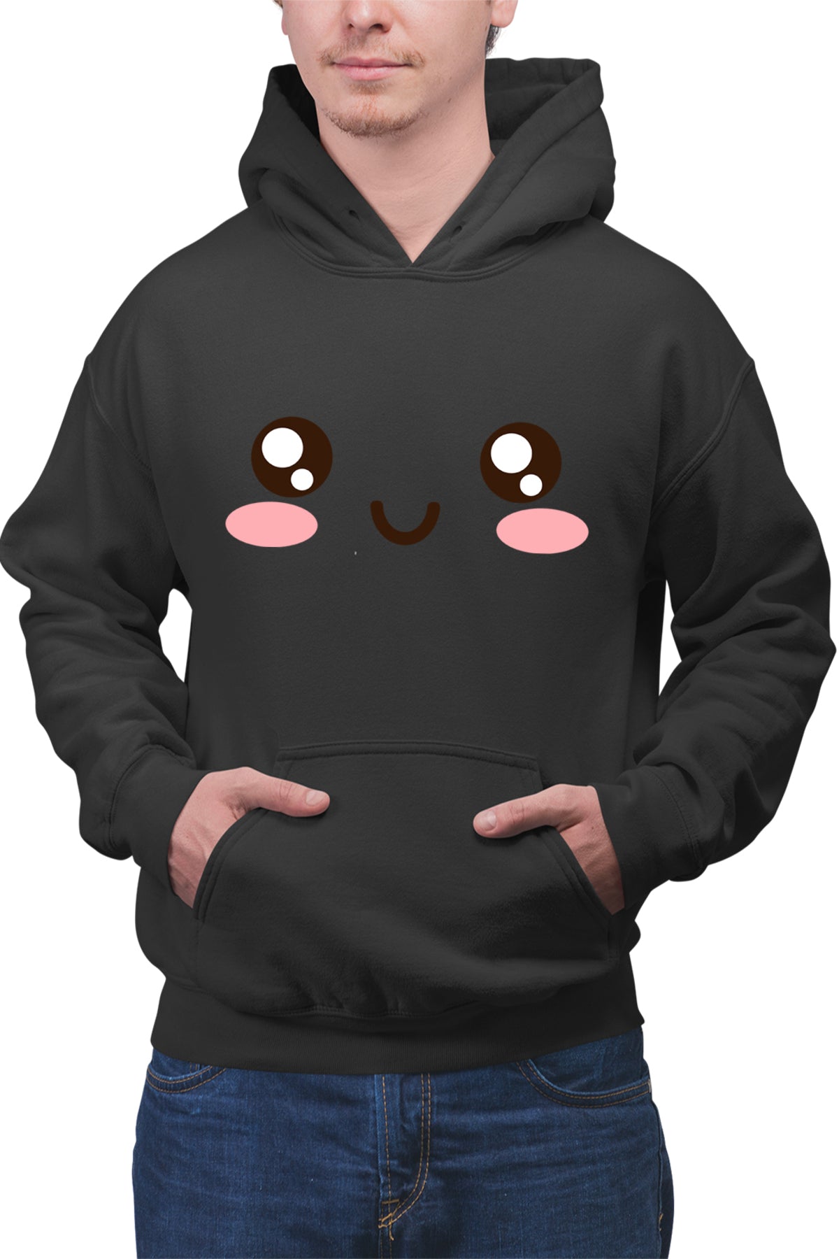 Hanorac barbati Roblox Anime Smiley Face Cute