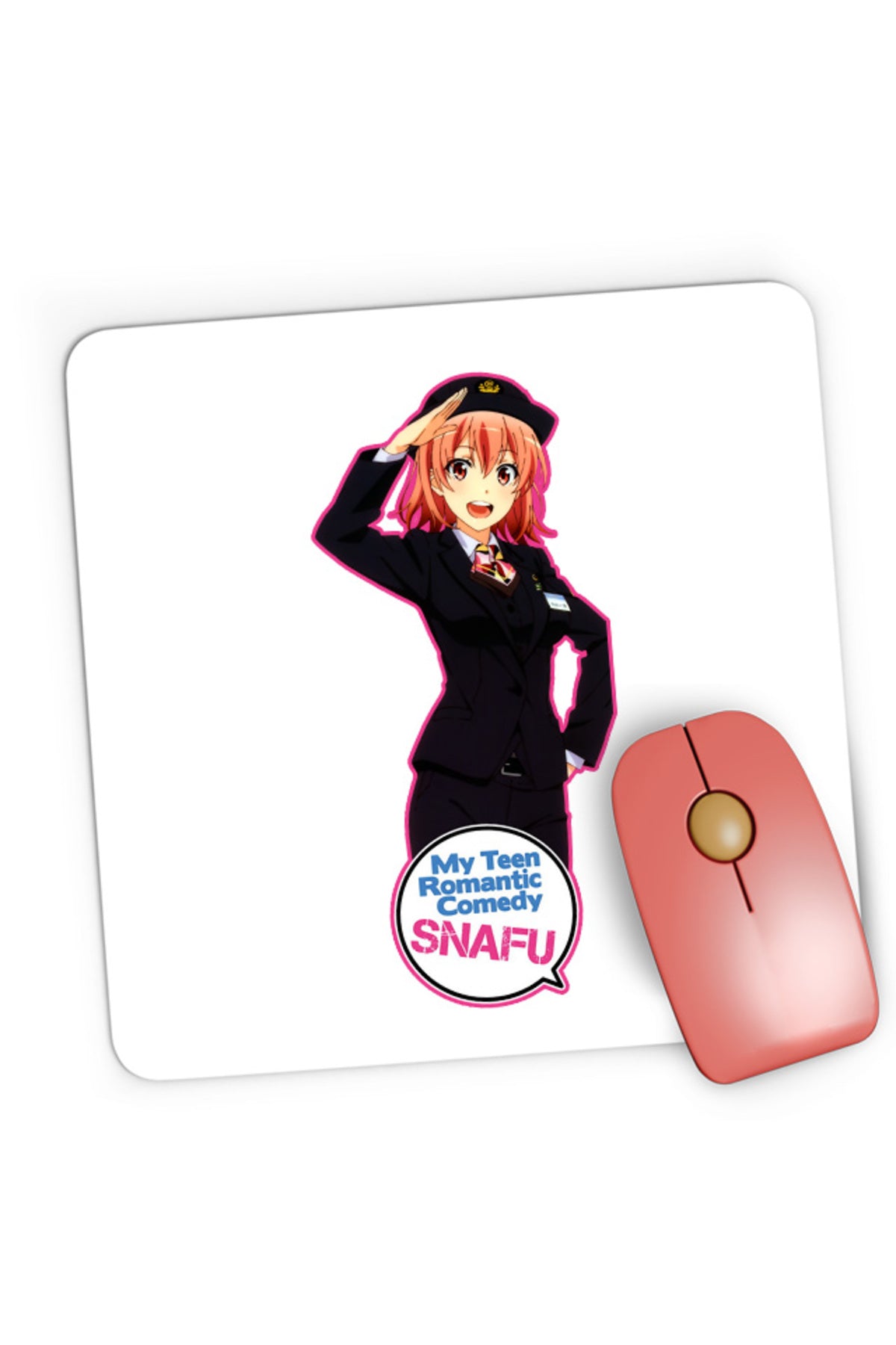 Mousepad Gaming OreGairu Yui Police School Club Slice of Life, 21x19 cm