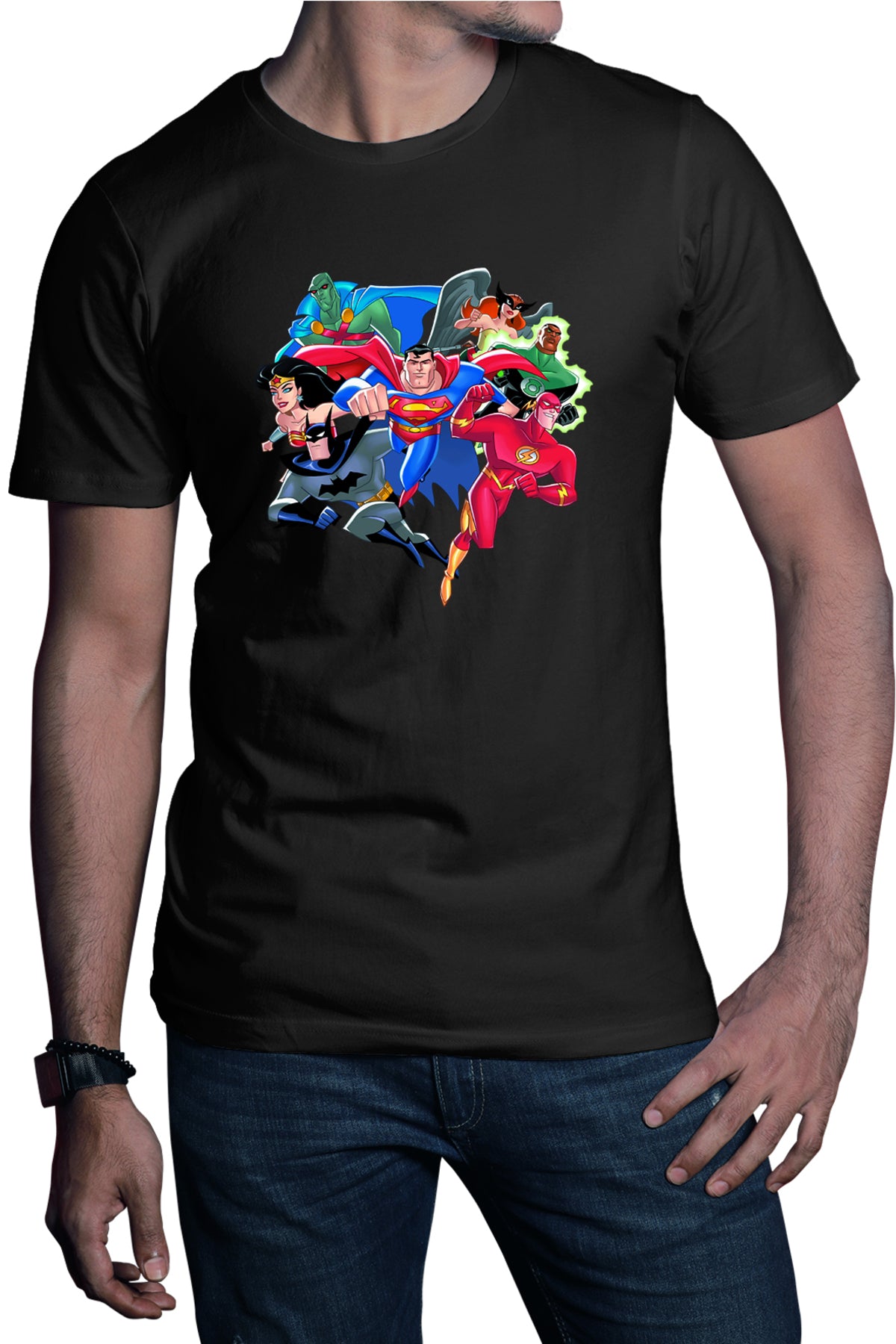Tricou barbati The Flash Batman Justice League Superhero