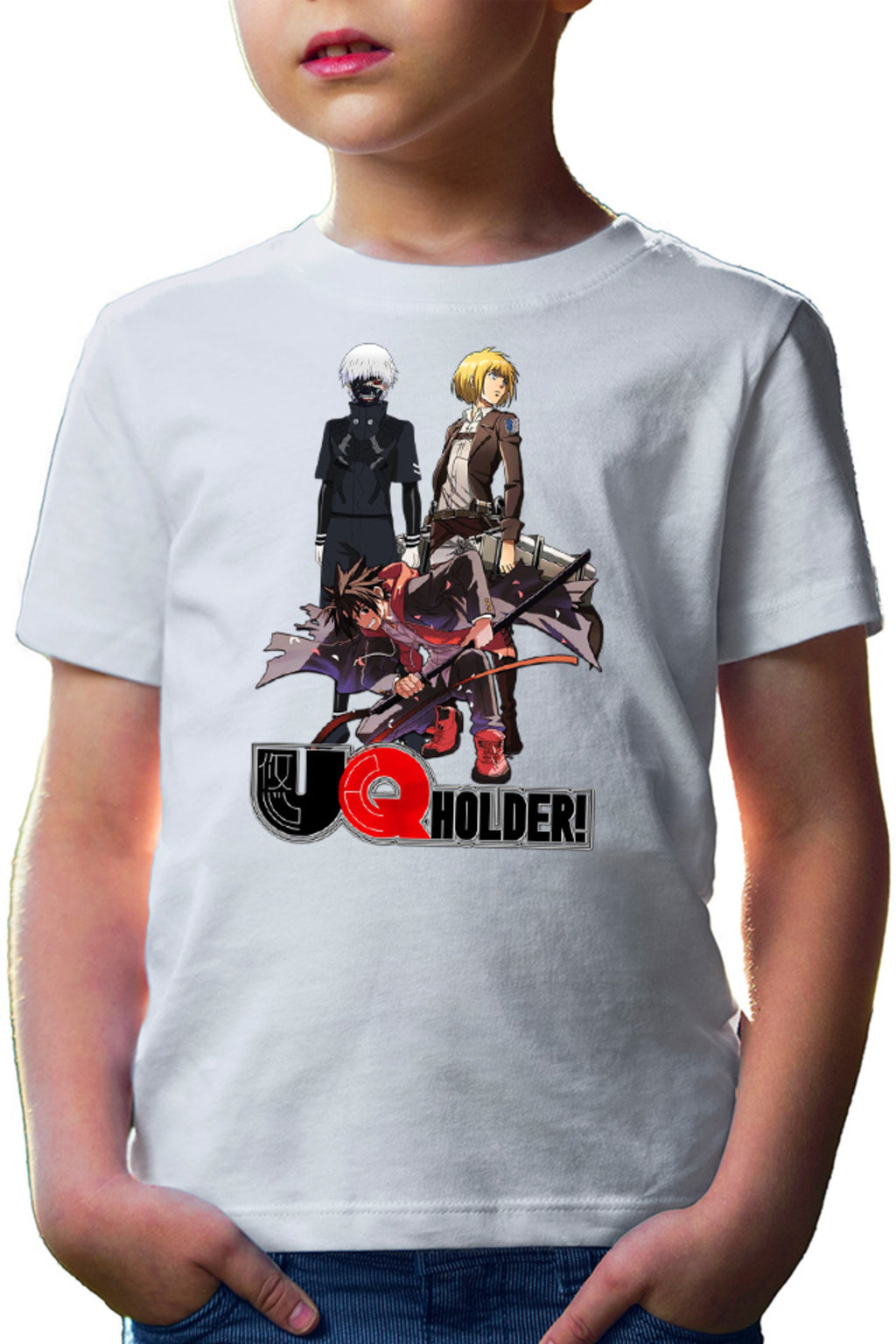 Tricou copii UQ Holder Touta Demon Samurai Sword Soul Anime Otaku