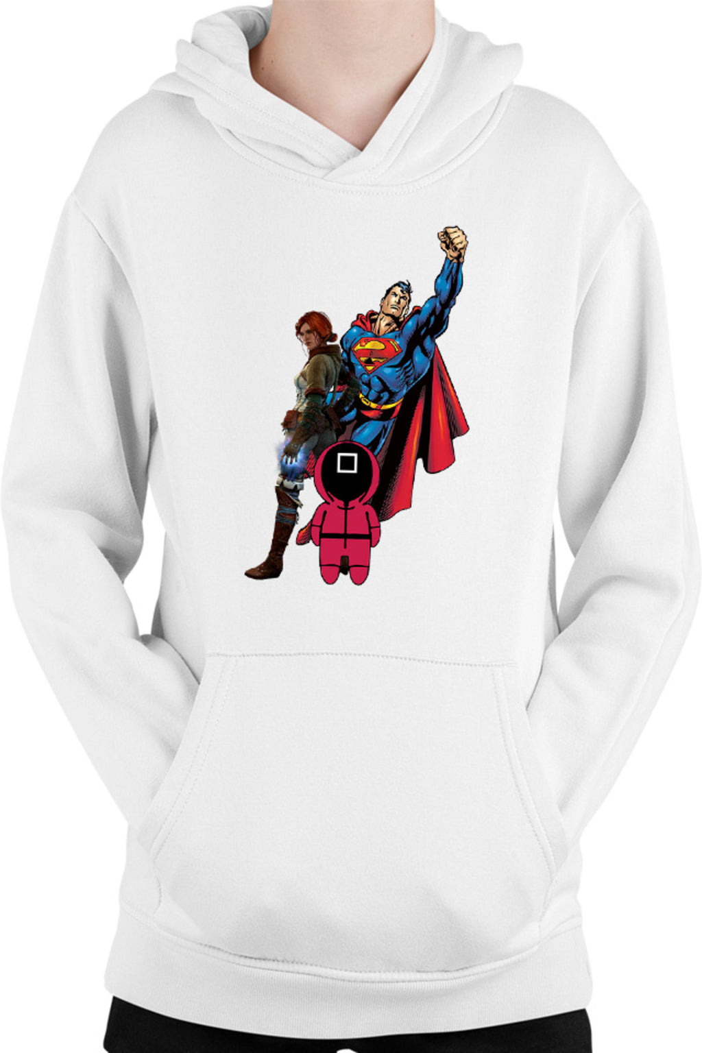 Hanorac copii Squid Game Superman Witcher Triss Superpowers