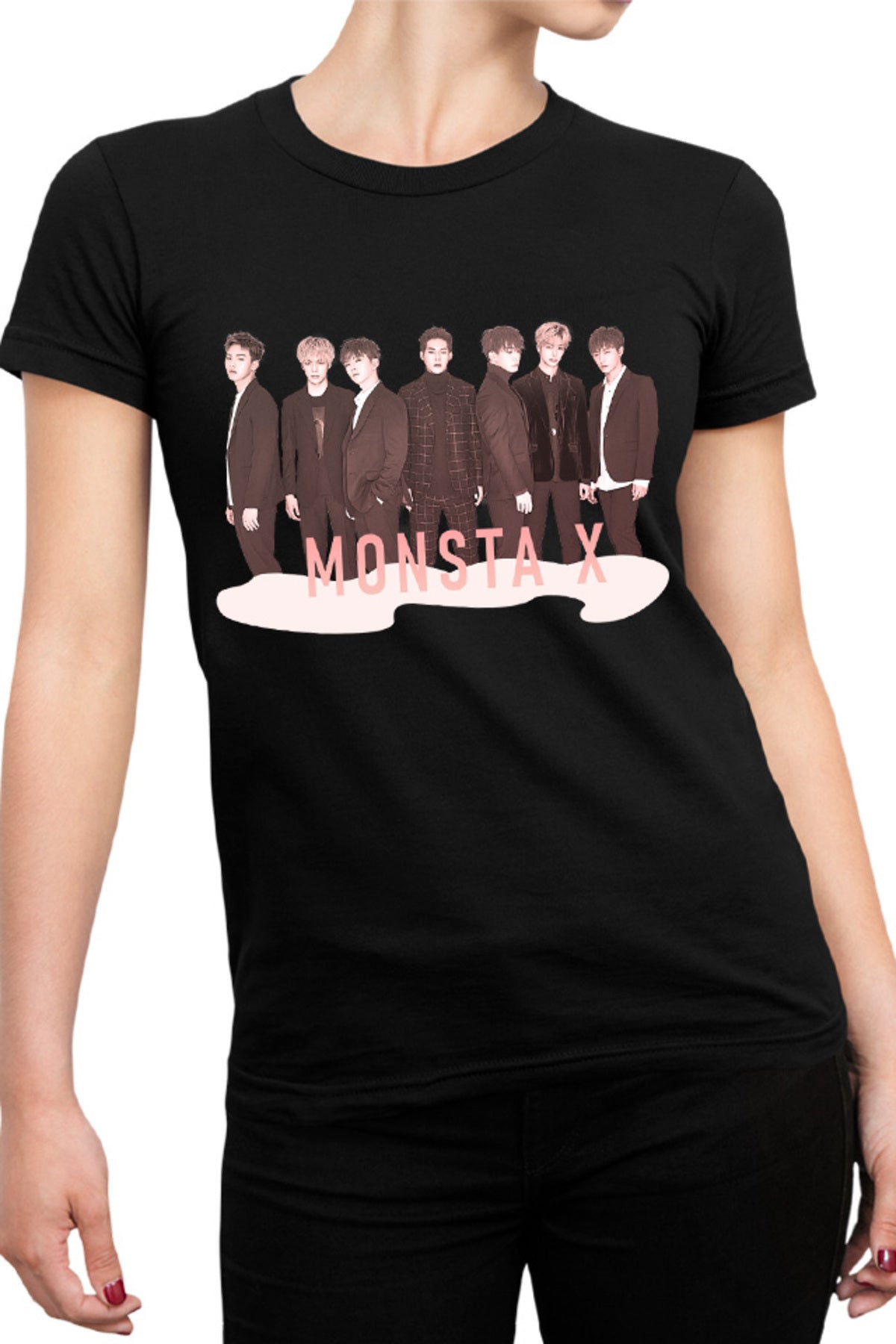 Tricou dama Monsta X Group Korean Artist MTV Dance Performance