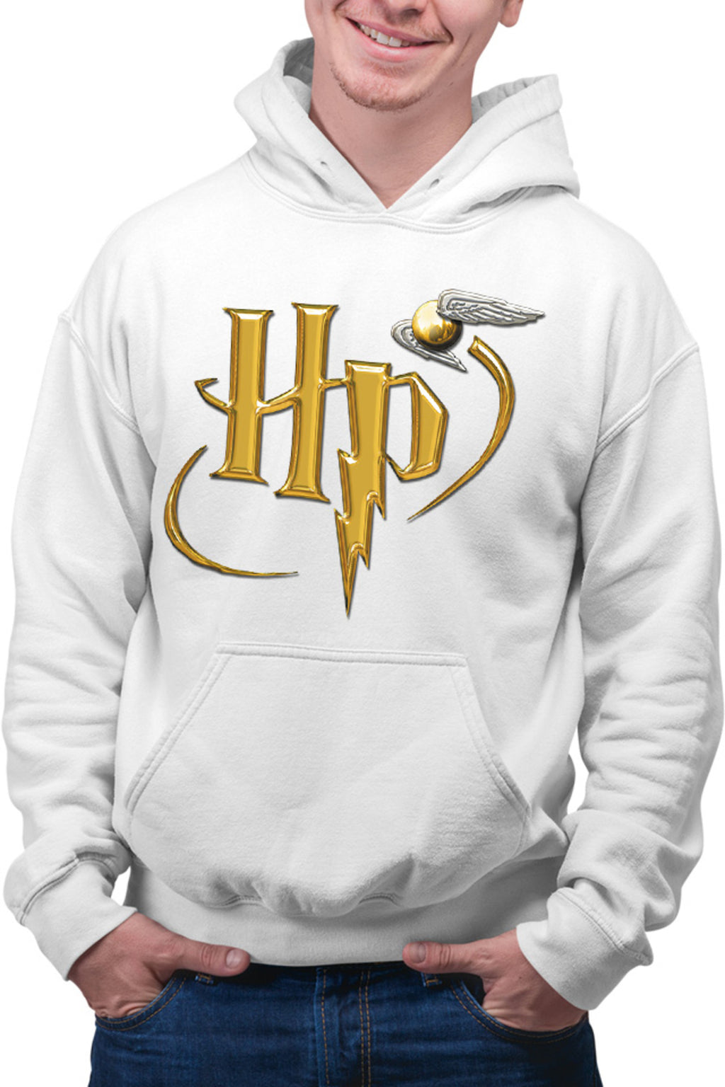 Hanorac barbati Harry Potter UK Logo Spirit Fly Mark Golden