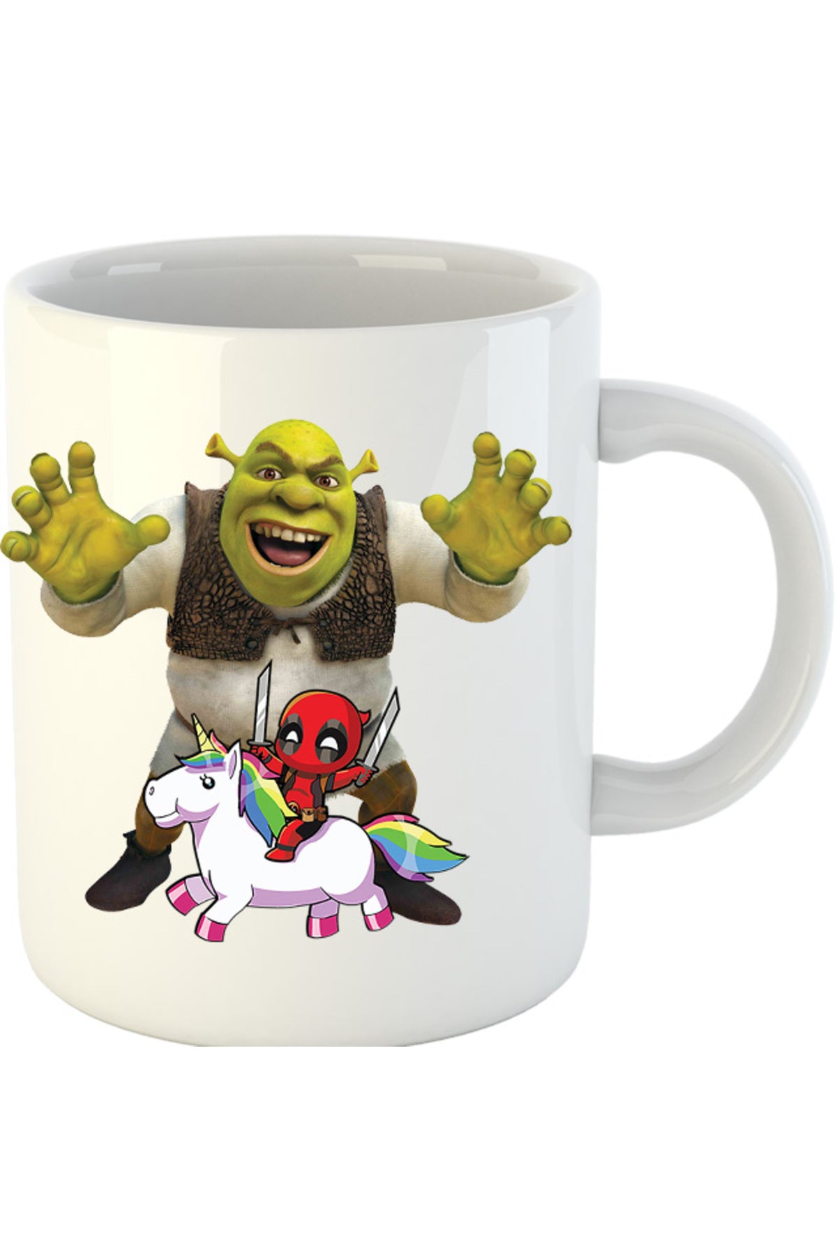 Cana Shrek Deadpool Scary Unicorn, alba, 330 ml