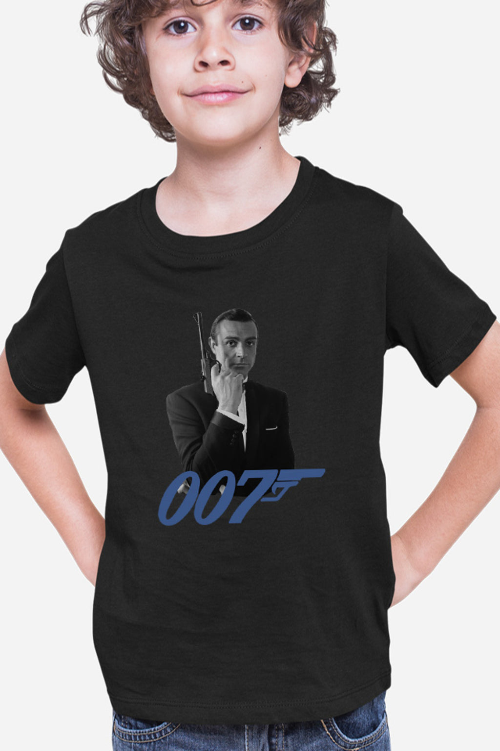 Tricou copii James Bond 007 Logo Vintage Old Movie Alpha