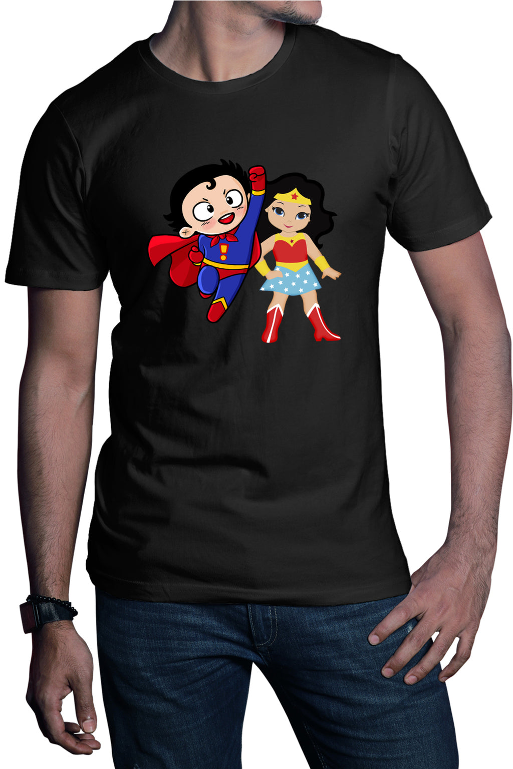 Tricou barbati Superman Wonder Woman Cartoon Hero Comics