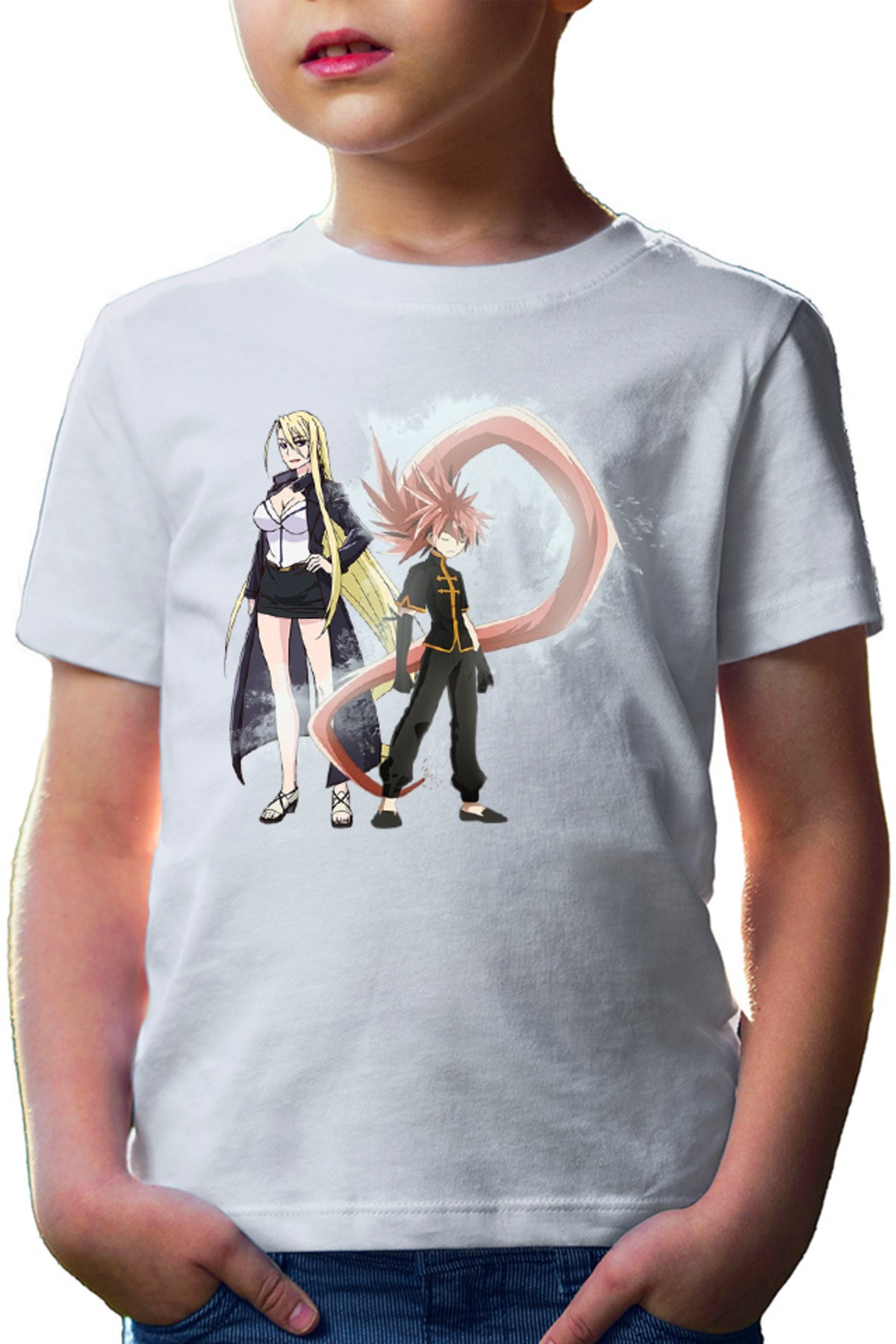 Tricou copii UQ Holder Touta McDowell Super Power Cosplay Otaku