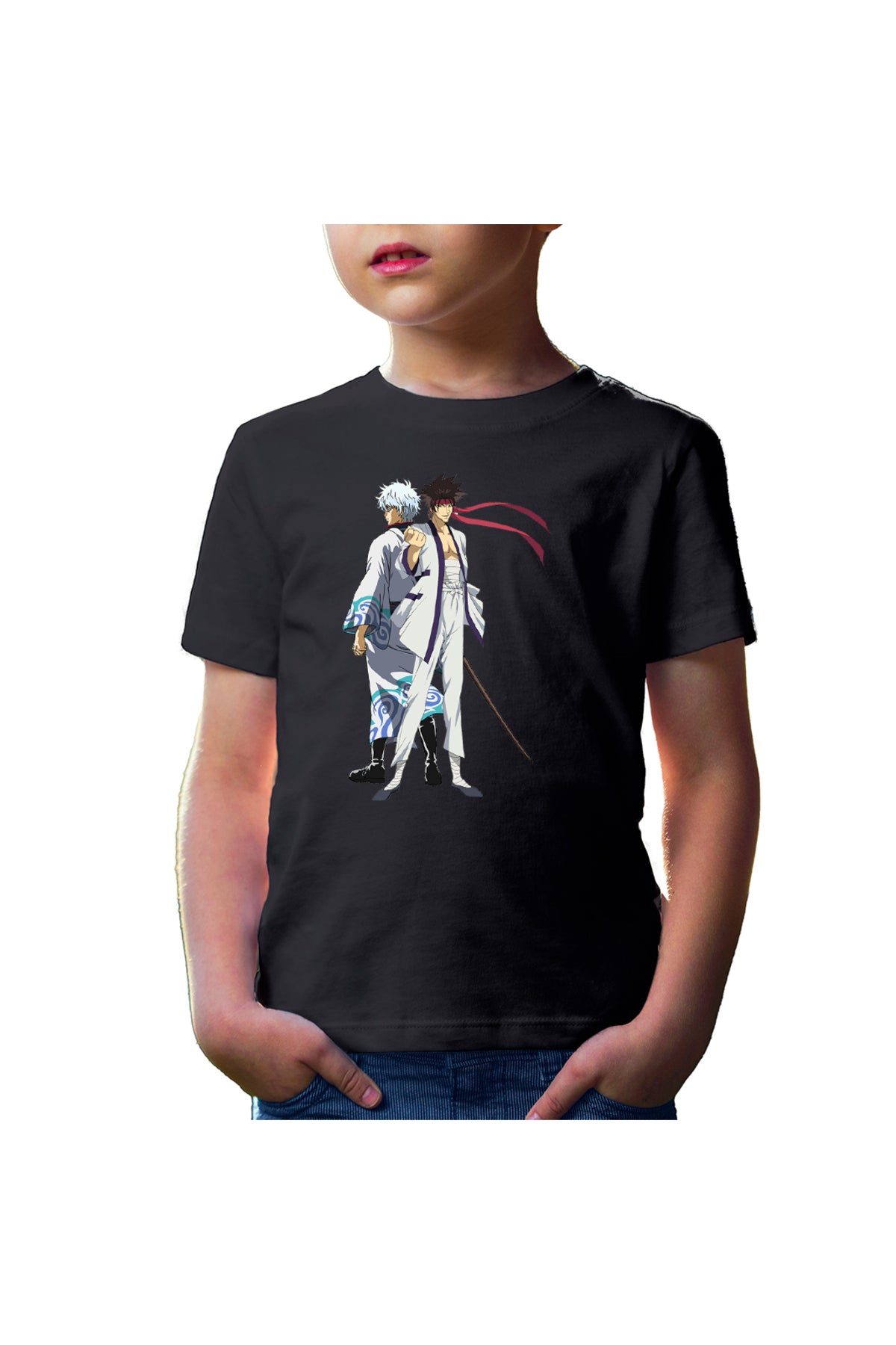 Tricou copii Rurouni Kenshin Sanosuke Gintoki Samurai