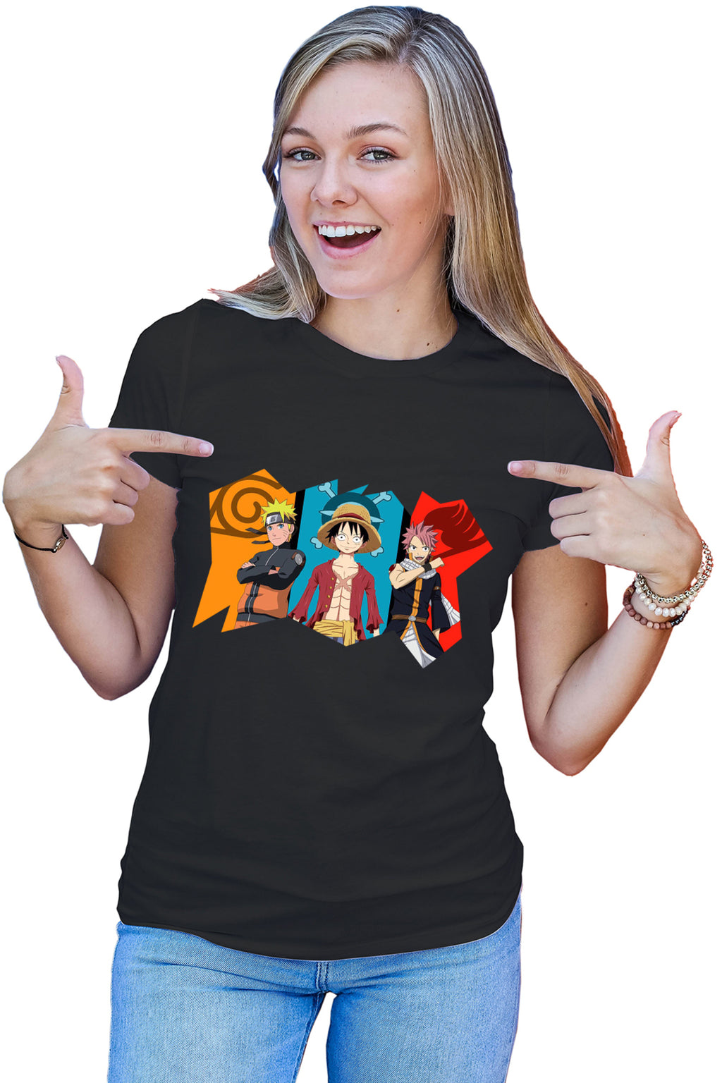 Tricou dama Fairy Tail Naruto One Piece Best Guild Anime